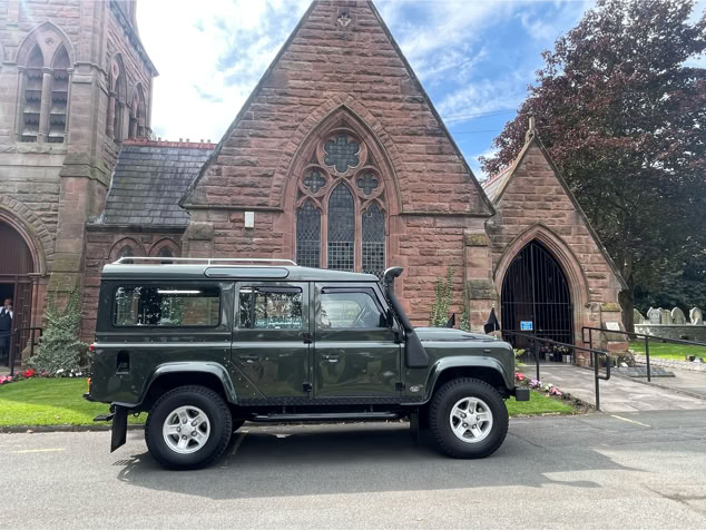 Land Rover Defender Funeral Vehicle Hire