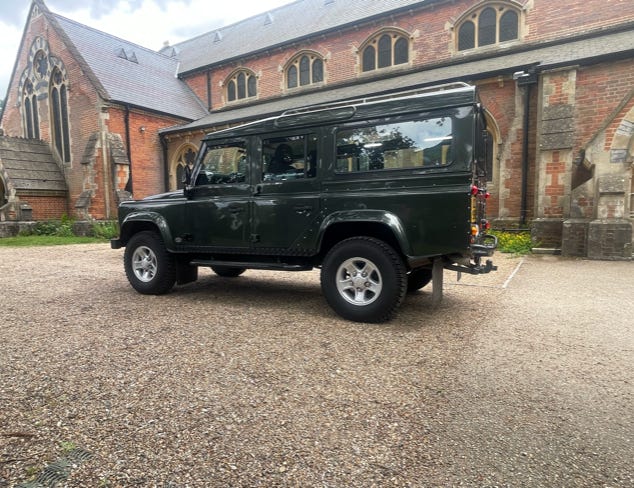 Land Rover Defender Funeral Vehicle Hire