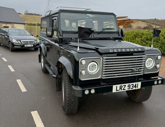 Land Rover Defender Funeral Vehicle Hire