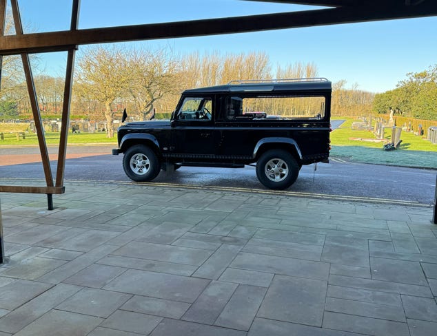 Land Rover Defender Funeral Vehicle Hire